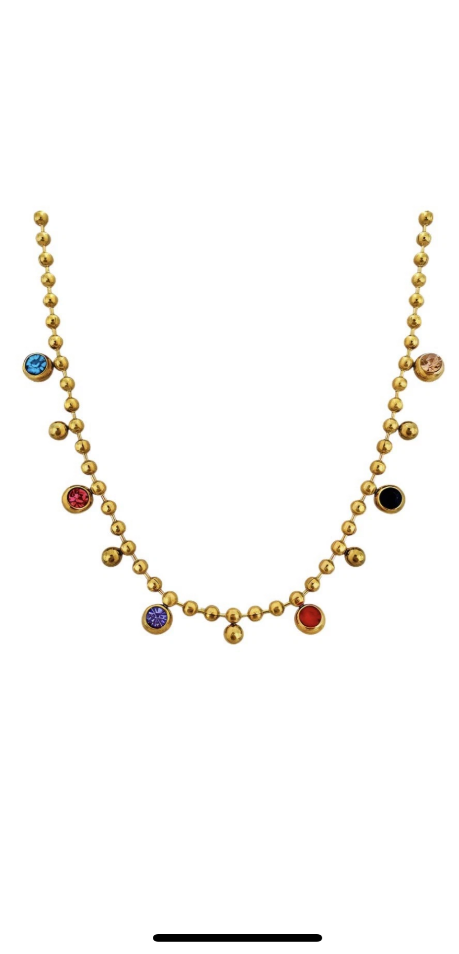 18 K gold plated necklace