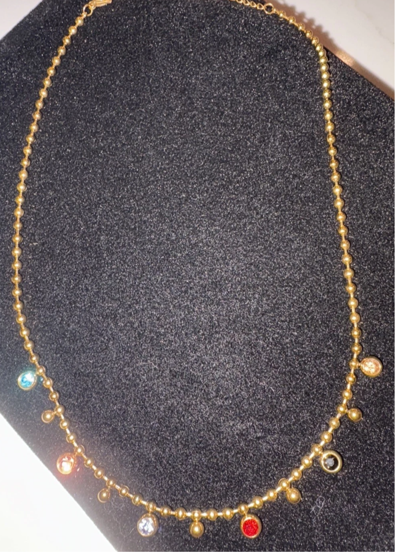 18 K gold plated necklace
