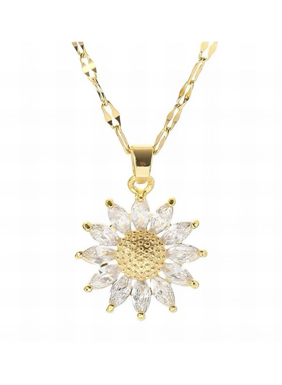 Flower 18K gold necklace