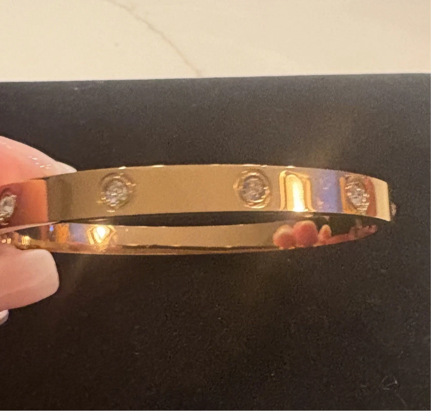 18 K gold plated bracelet
