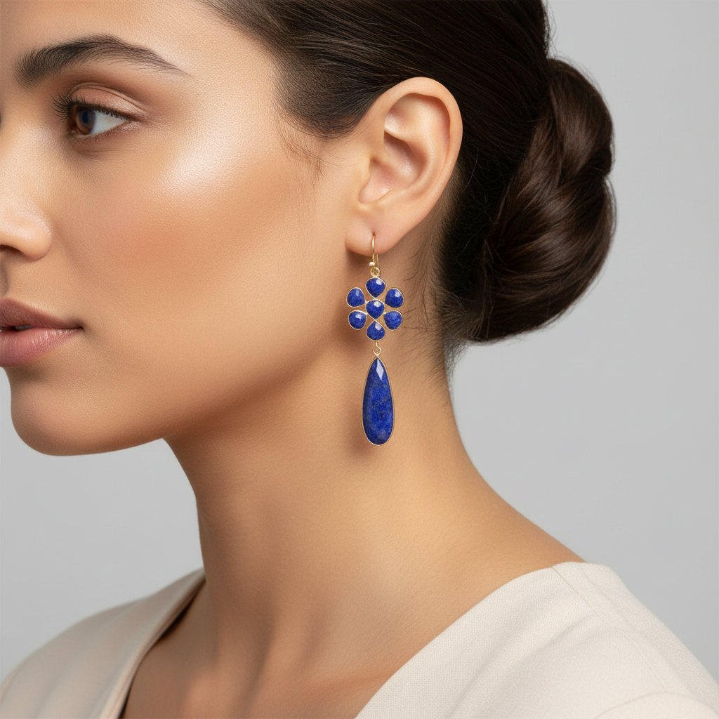 Sapphire Dangle Earrings