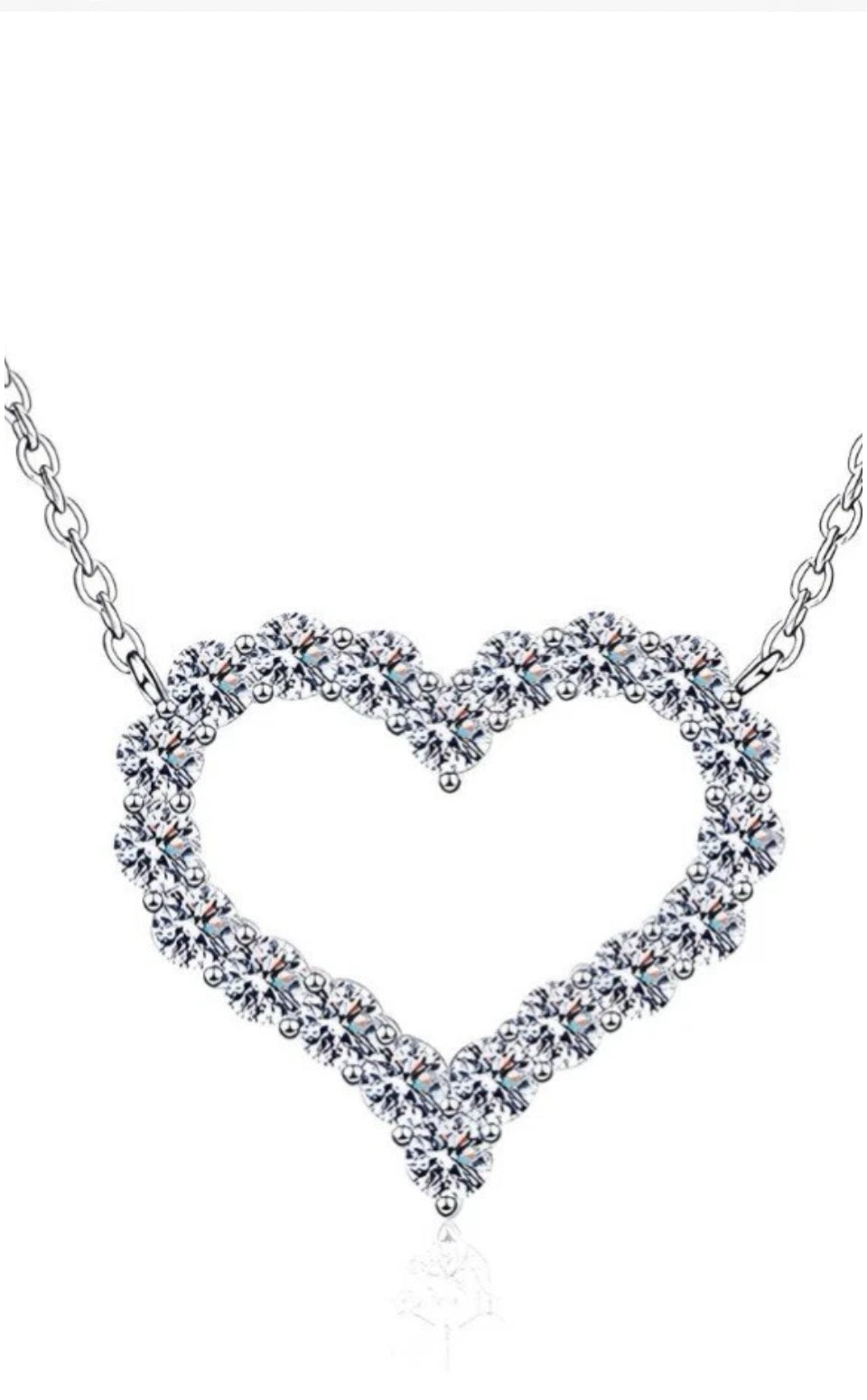 Heart necklace stainless steel