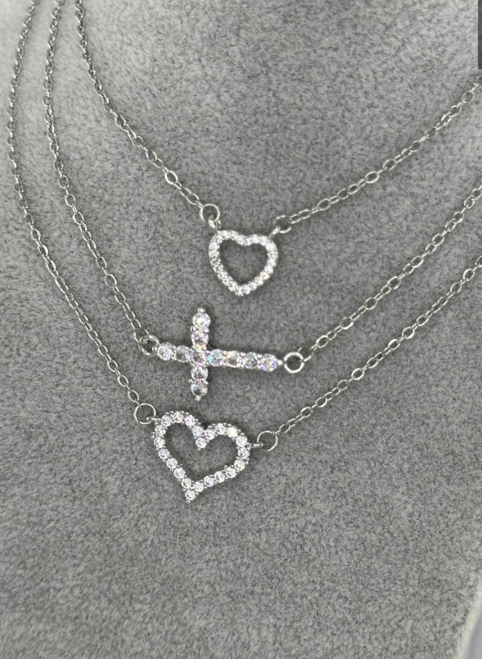 Heart necklace stainless steel