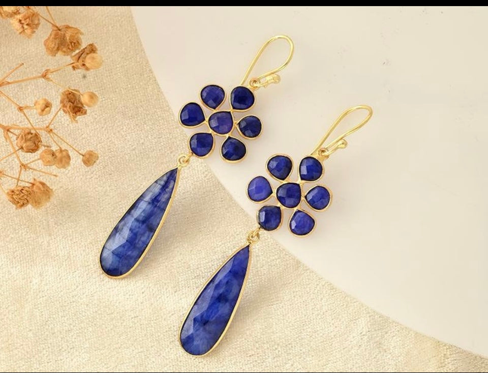 Sapphire Dangle Earrings