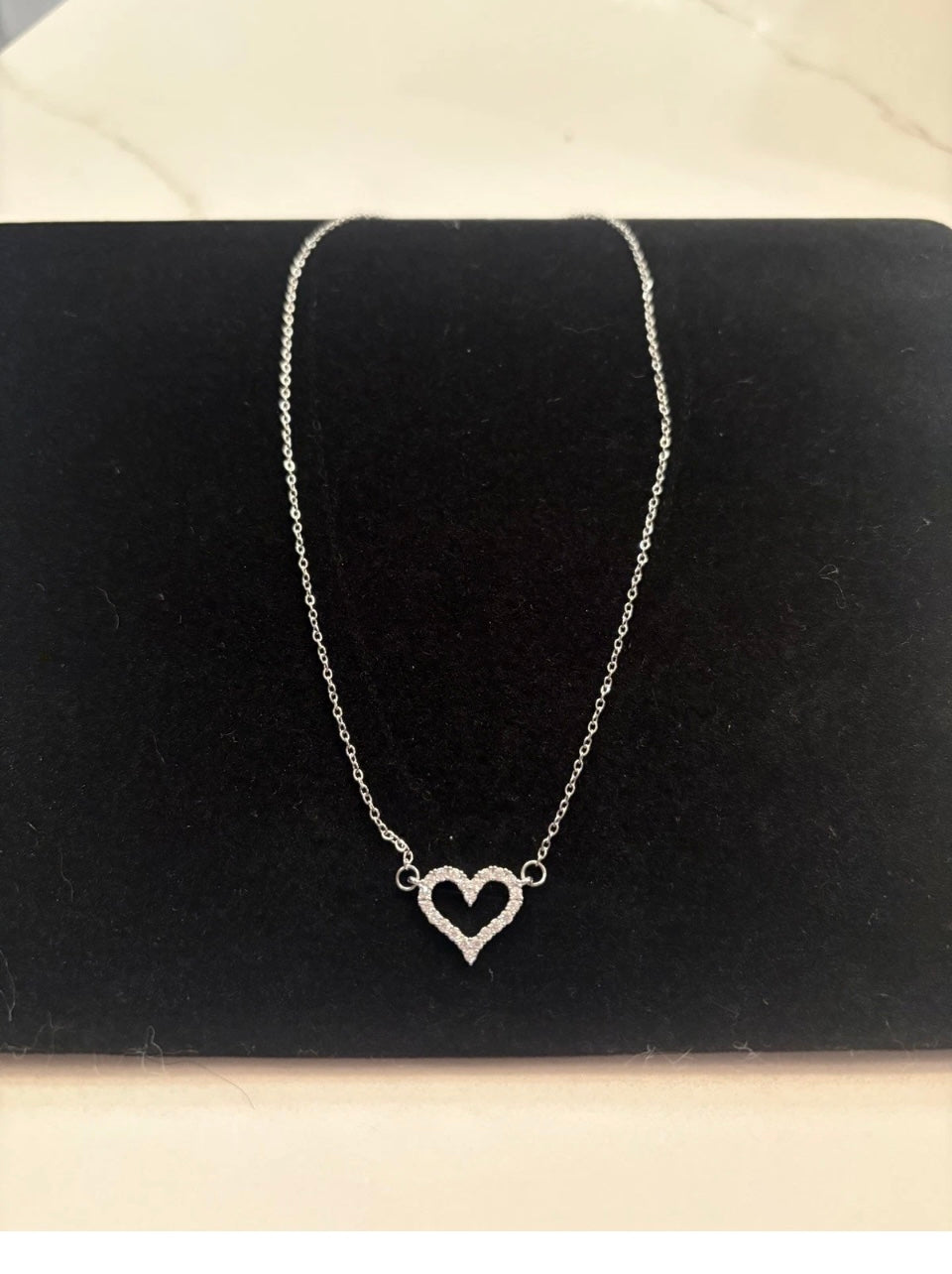 Heart necklace stainless steel