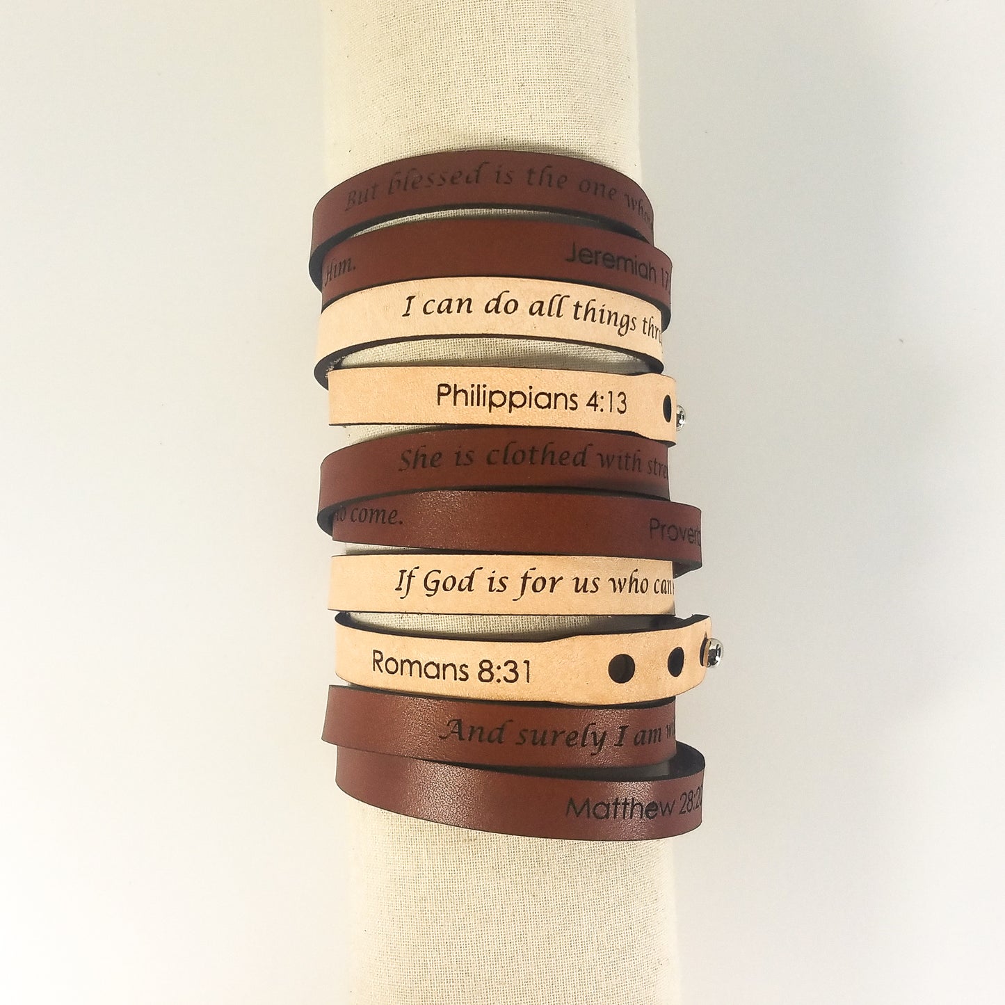 Spiritual Quote Wrap Bracelets - If God is for us who can be against us?