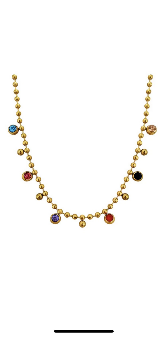 18 K gold plated necklace