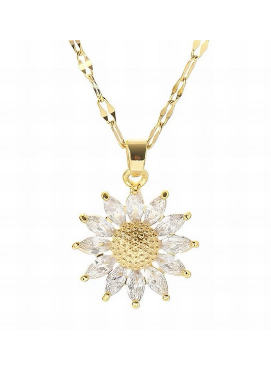Flower 18K gold necklace