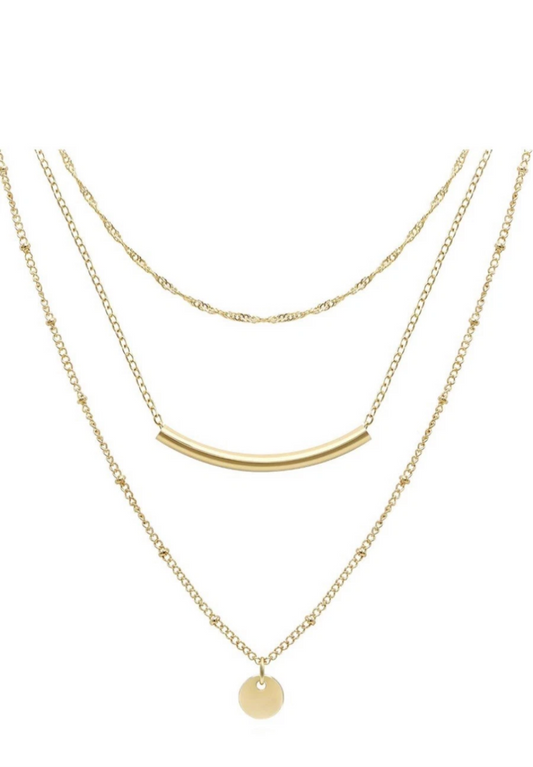 3 piece layering necklace