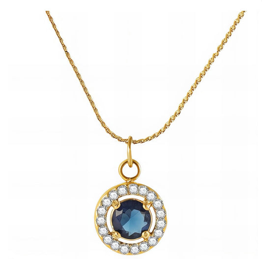Blue topaz pendant necklace