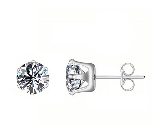 Stainless steel stud earrings