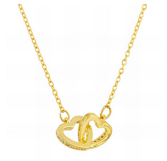 Double hearts necklace