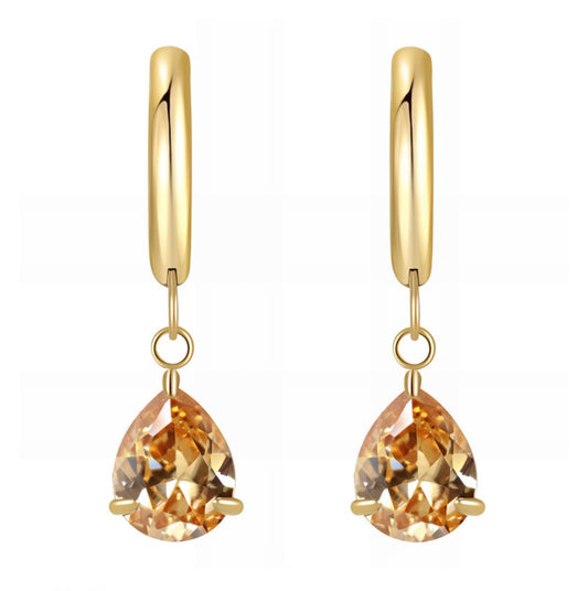 Gold dangle earrings