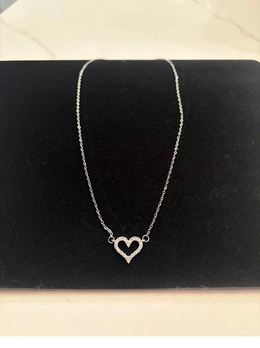 Heart necklace stainless steel